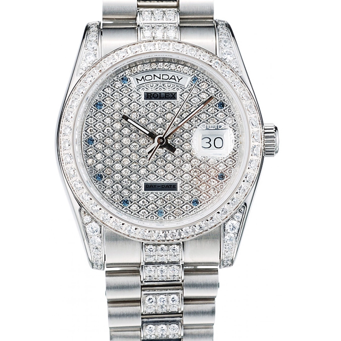 Good Copy Rolex Watches Bracelet Stainless DayDate Diamond 41986 Plated Plated Dial Steel Diamond Rolex 0727